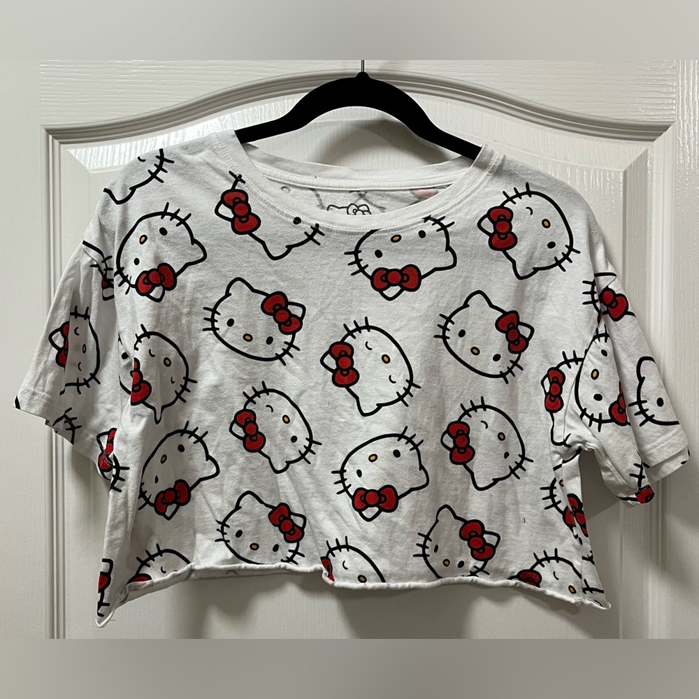 Adult Large Hello Kitty Crop Top